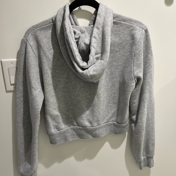 Brandy Melville Cropped Zip Hoodie - Picture 2 of 2